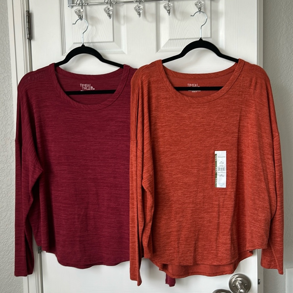 NWT Time and True relaxed tees xl